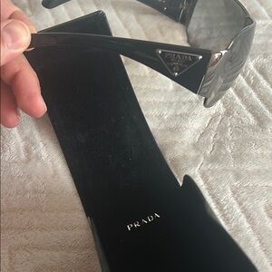 Prada black unisex sunglasses